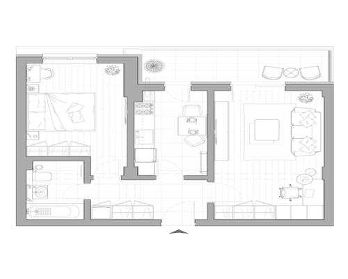 Apartament 2 camere Decomandat, Galata, et.2