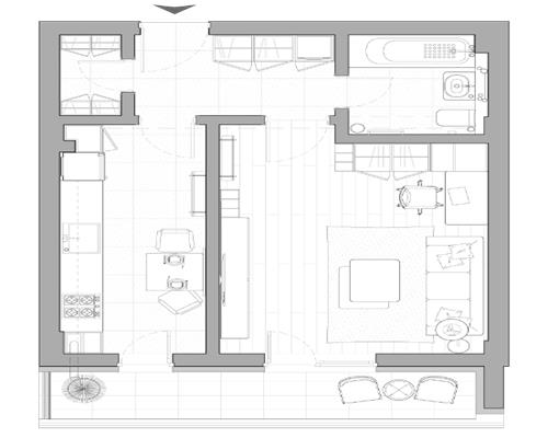 Apartament la Palas Campus, mutare imediata. 44,9 mp